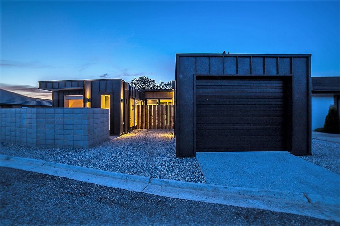 Kiwi Steel Corten clad home in Cromwell
